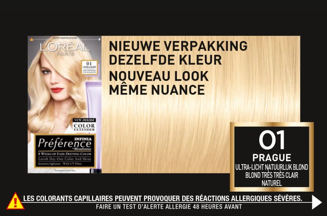 L'Oréal Paris Préférence 01 Ultra Licht Natuurlijk Blond 996ml