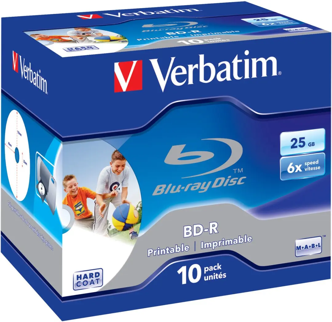 Verbatim 43713 BD-R Blu-ray 25GB - 10 Stuks