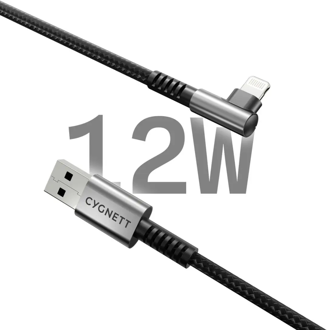 Cygnett USB-A naar Apple Lightning Kabel CY5108PCCSL - 1m - Zwart