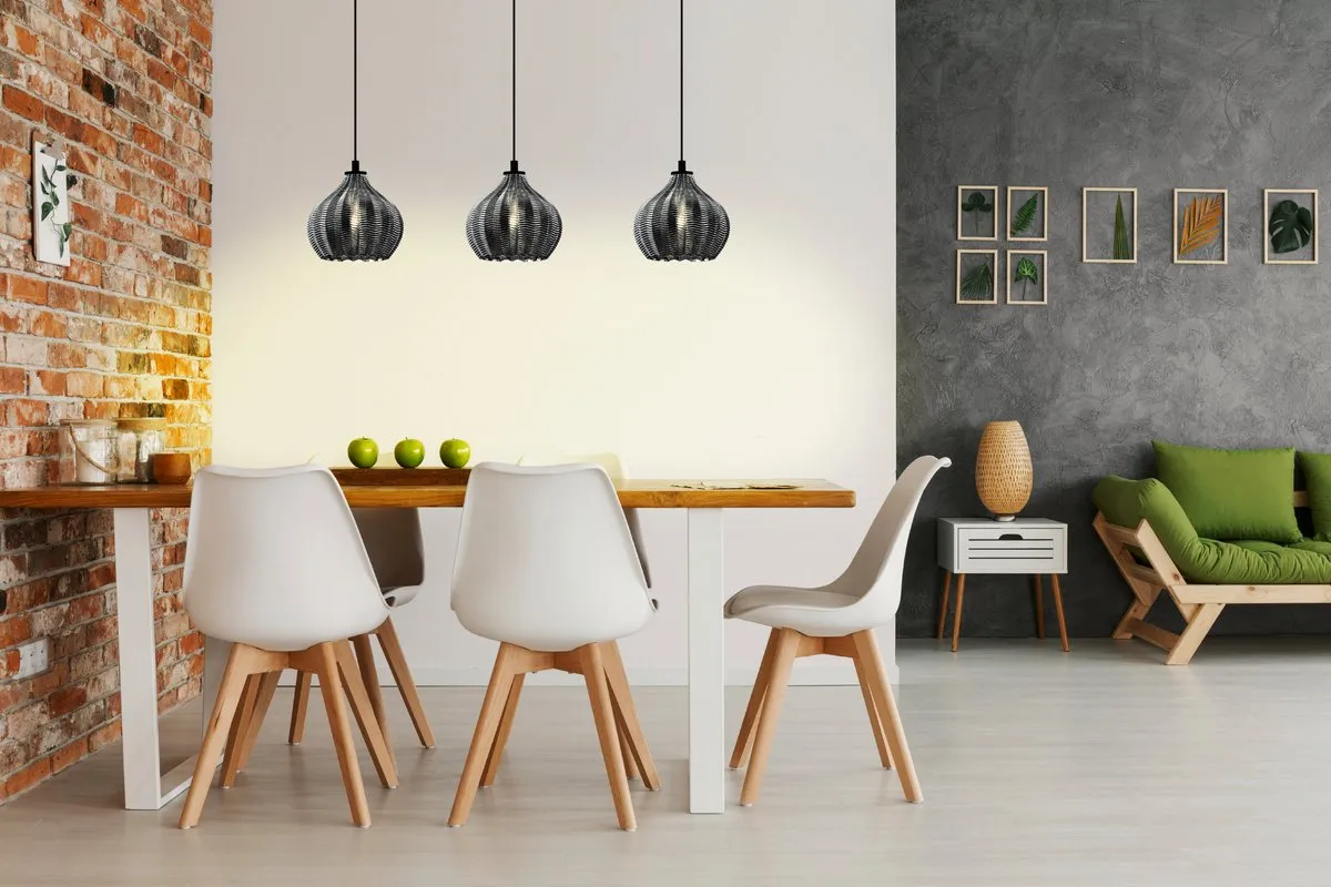 Eglo Tamallat Hanglamp E27 - 3 Lichtpunten - 105 cm - Zwart