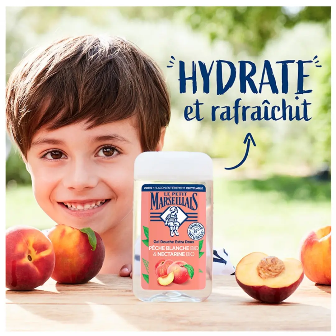 Le Petit Marseillais Douchegel Witte Perzik & Biologische Nectarine 250ml