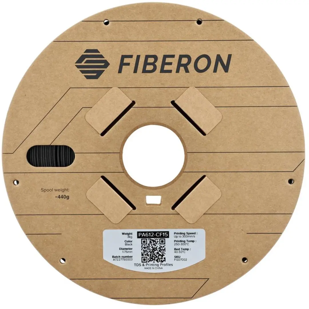Polymaker Fiberon PA612-CF15 Filament - 1.75mm - 3000g - Zwart