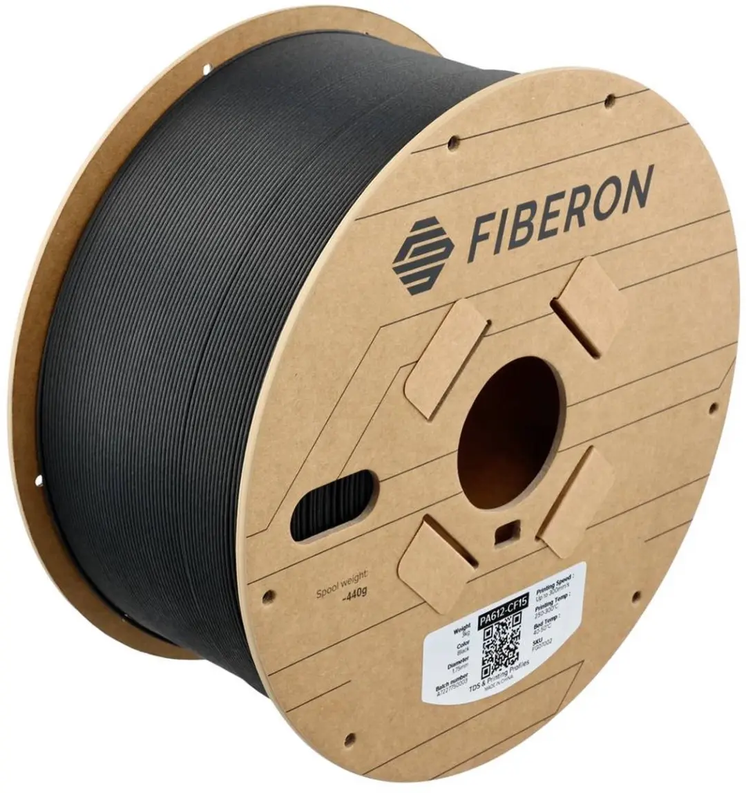 Polymaker Fiberon PA612-CF15 Filament - 1.75mm - 3000g - Zwart