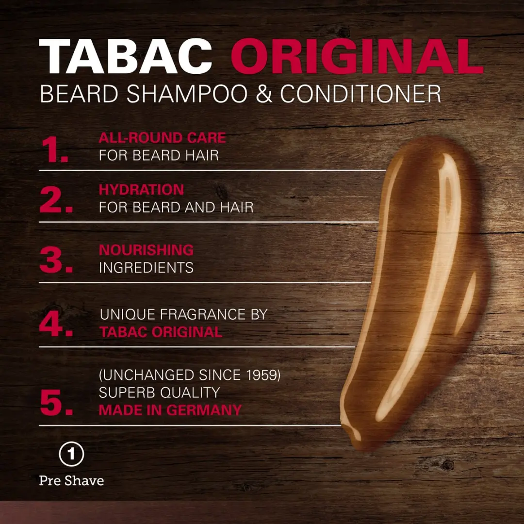 Tabac Original Beard Shampoo & Conditioner 200ml