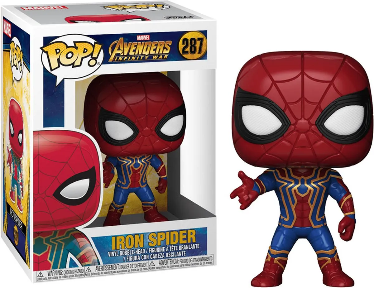 Funko Pop! Iron Spider Marvel Verzamelfiguur FUN26465 - 10cm - afbeelding 4 van 6