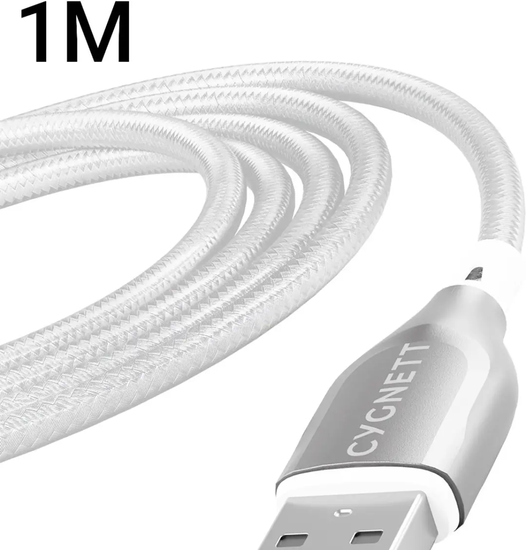 Cygnett USB-A naar Apple Lightning Kabel 1m - Wit