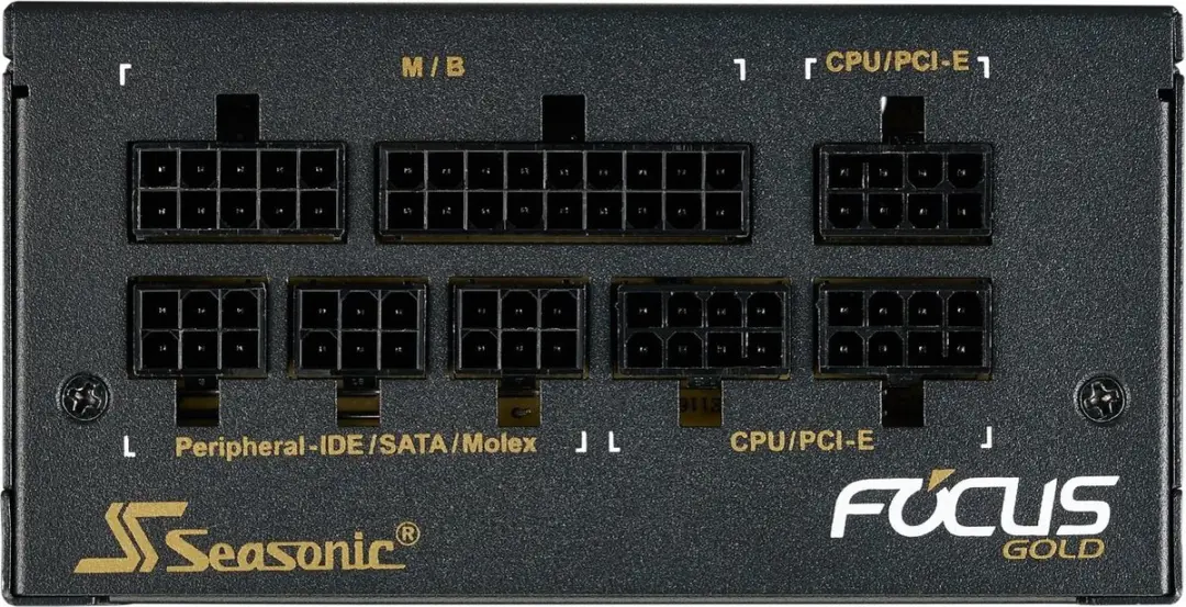 Seasonic Focus SGX Gold FOCUS-SGX-650 Voeding - 650W - Zwart