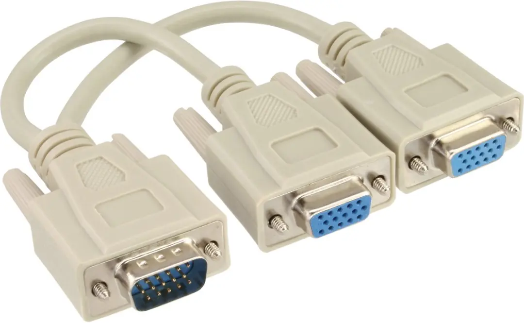 InLine VGA Y-adapterkabel M/F