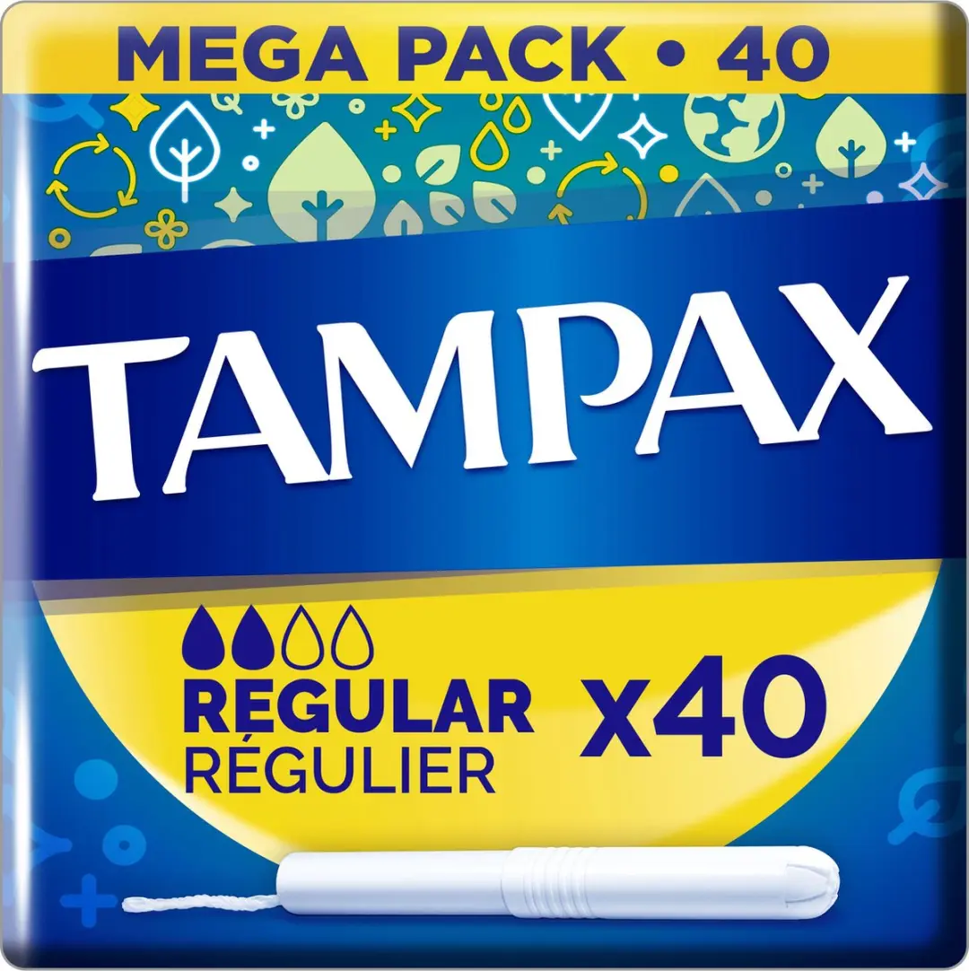 Tampax Regular Tampons Kartonnen Inbrenghuls 40 Stuks