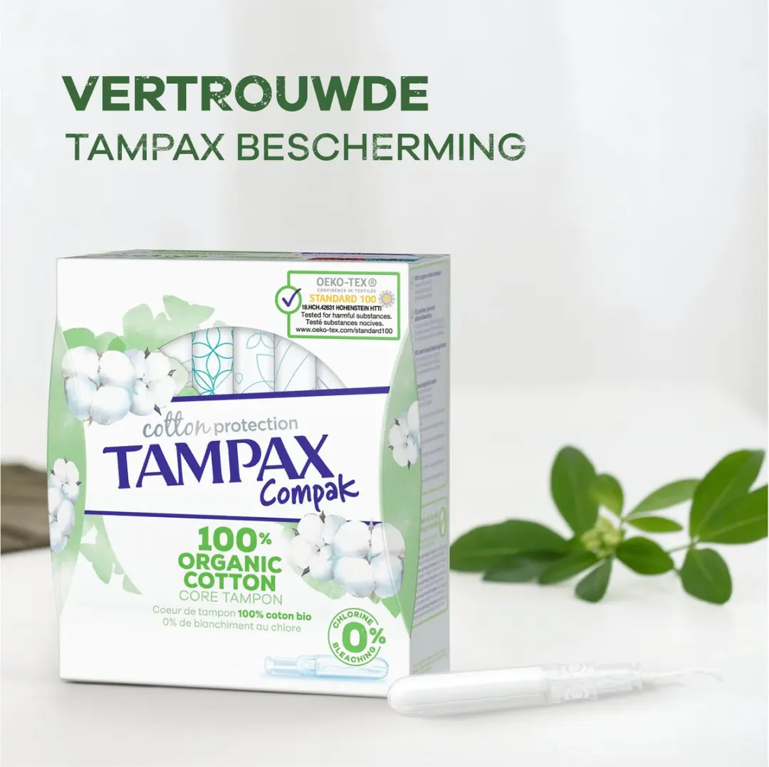 Tampax Cotton Protection Compak Regular Tampons - 14 Stuks