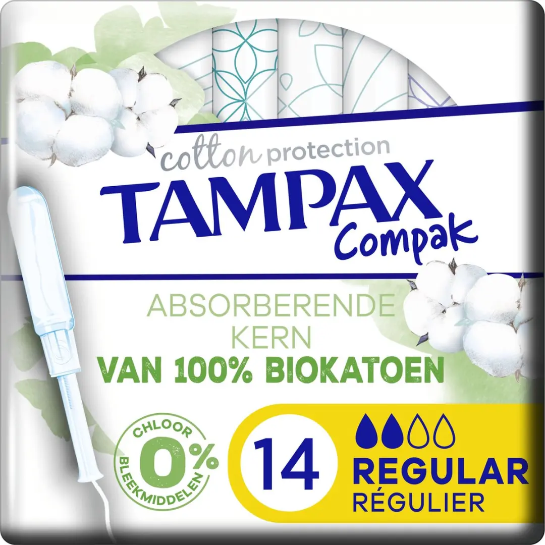 Tampax Cotton Protection Compak Regular Tampons