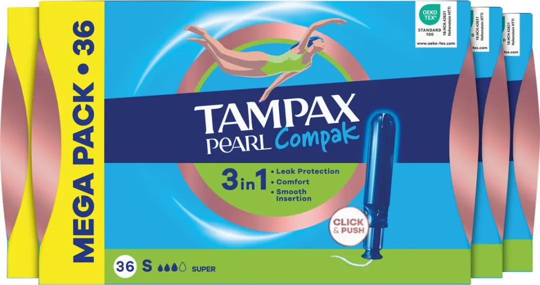 Tampax Pearl Compak Super Tampons