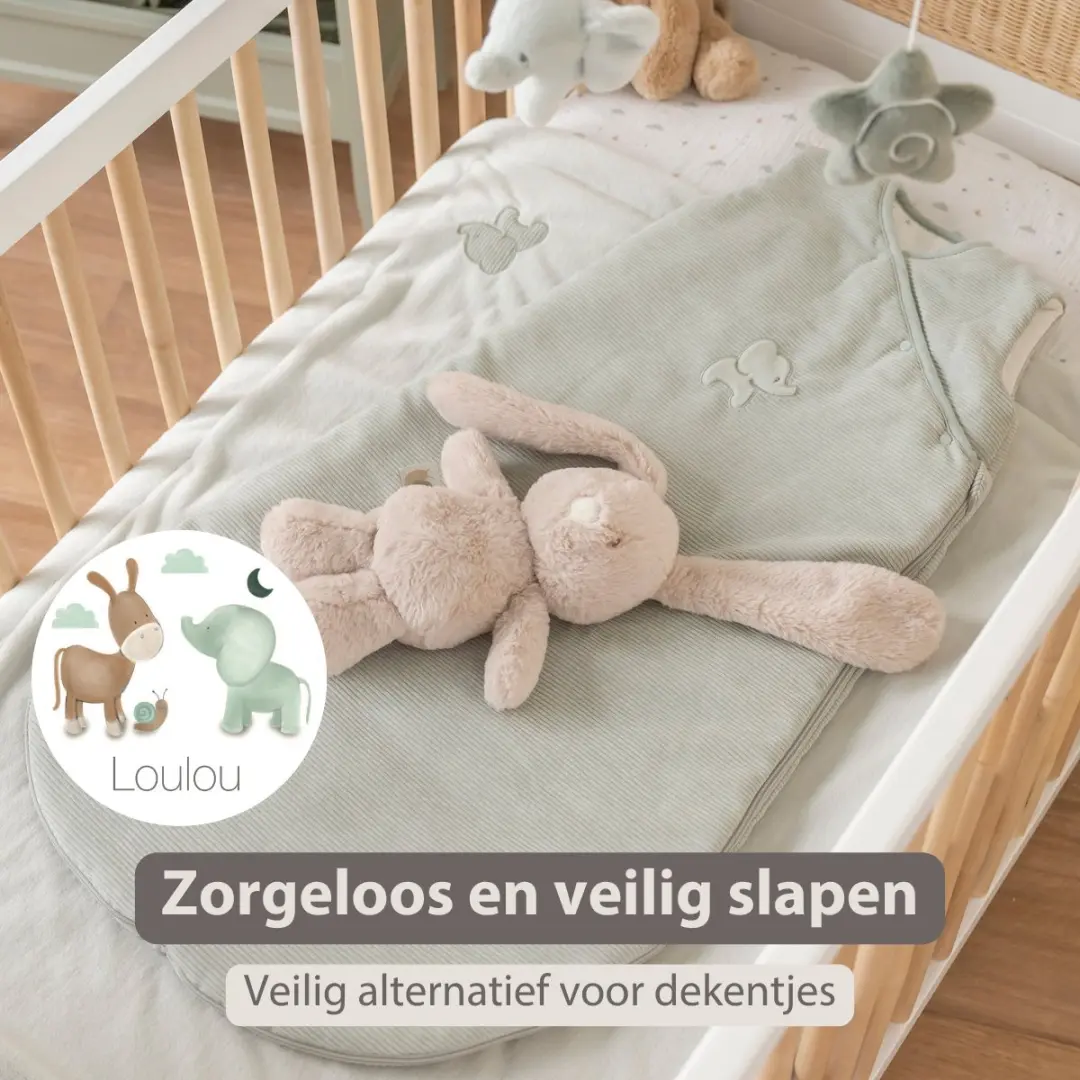 Nattou LouLou Baby Slaapzak 90cm - TOG 2,5 - Groen