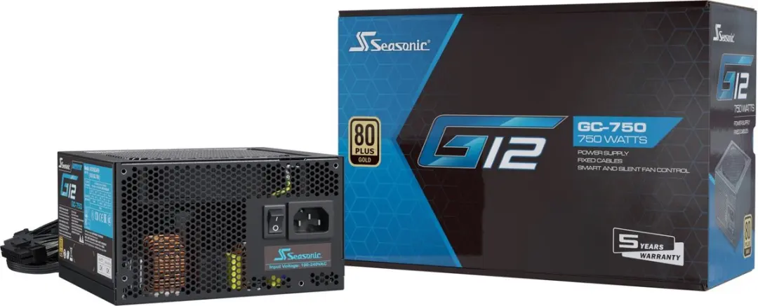 Seasonic G12 GC-750 Voeding 750W - Zwart