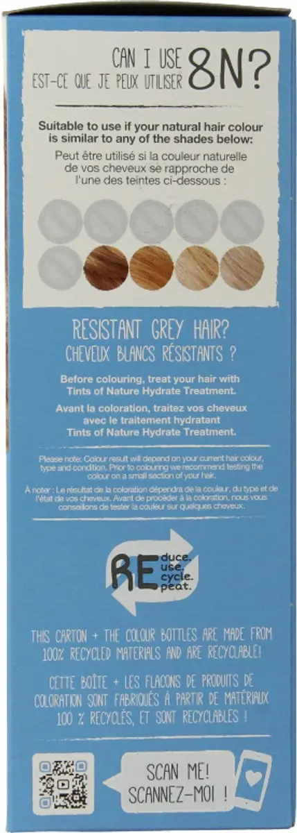 Tints Of Nature Haarkleuring 8N Natural Blond - 130ml