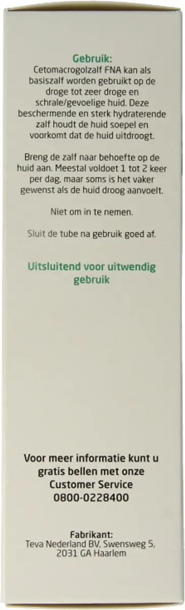 Teva Cetomacrogolzalf FNA 100g