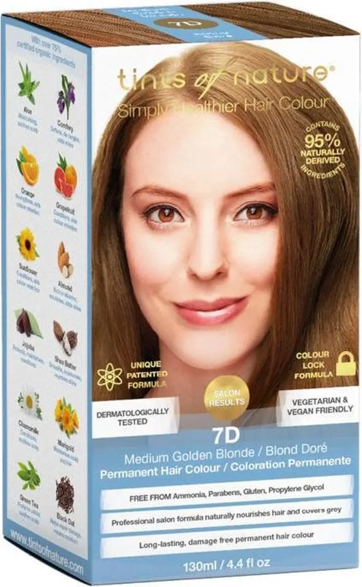 Tints Of Nature Haarkleuring 7D Medium Goudblond
