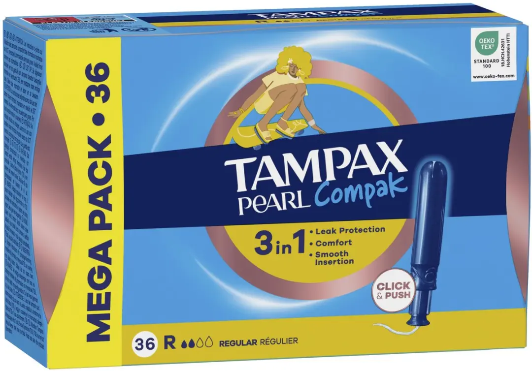 Tampax Pearl Compak Regular Tampons - 36 Stuks
