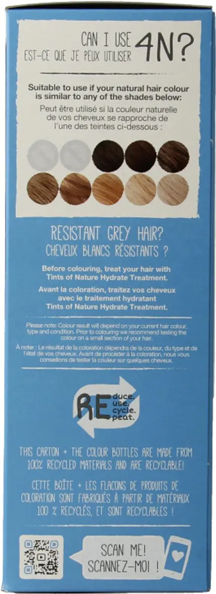Tints Of Nature 4N Middelbruin Permanent Haarkleur 1ml - afbeelding 6 van 6