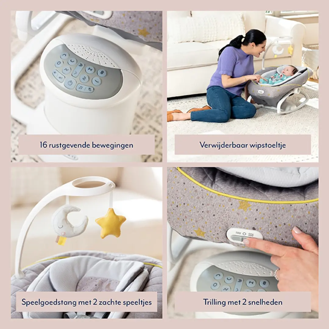 Graco All Ways Soother Little Adventures Babyschommel & Wipstoel - Little Adventures