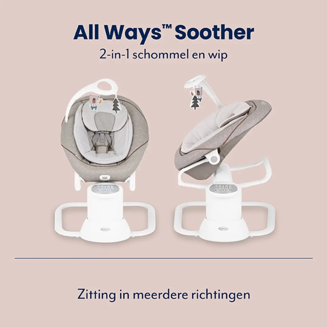 Graco All Ways Soother Little Adventures Babyschommel & Wipstoel - Little Adventures