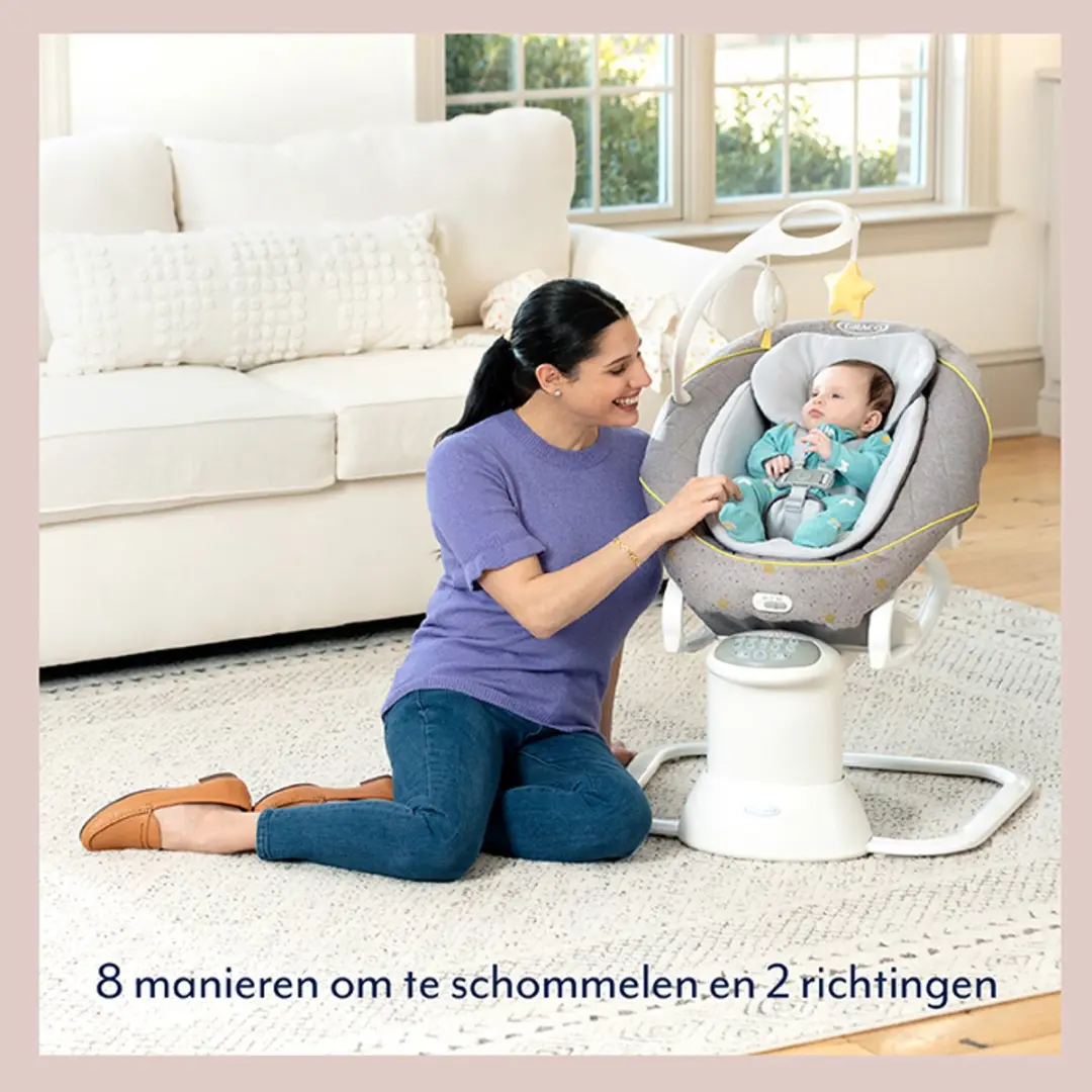 Graco All Ways Soother Little Adventures Babyschommel & Wipstoel - Little Adventures