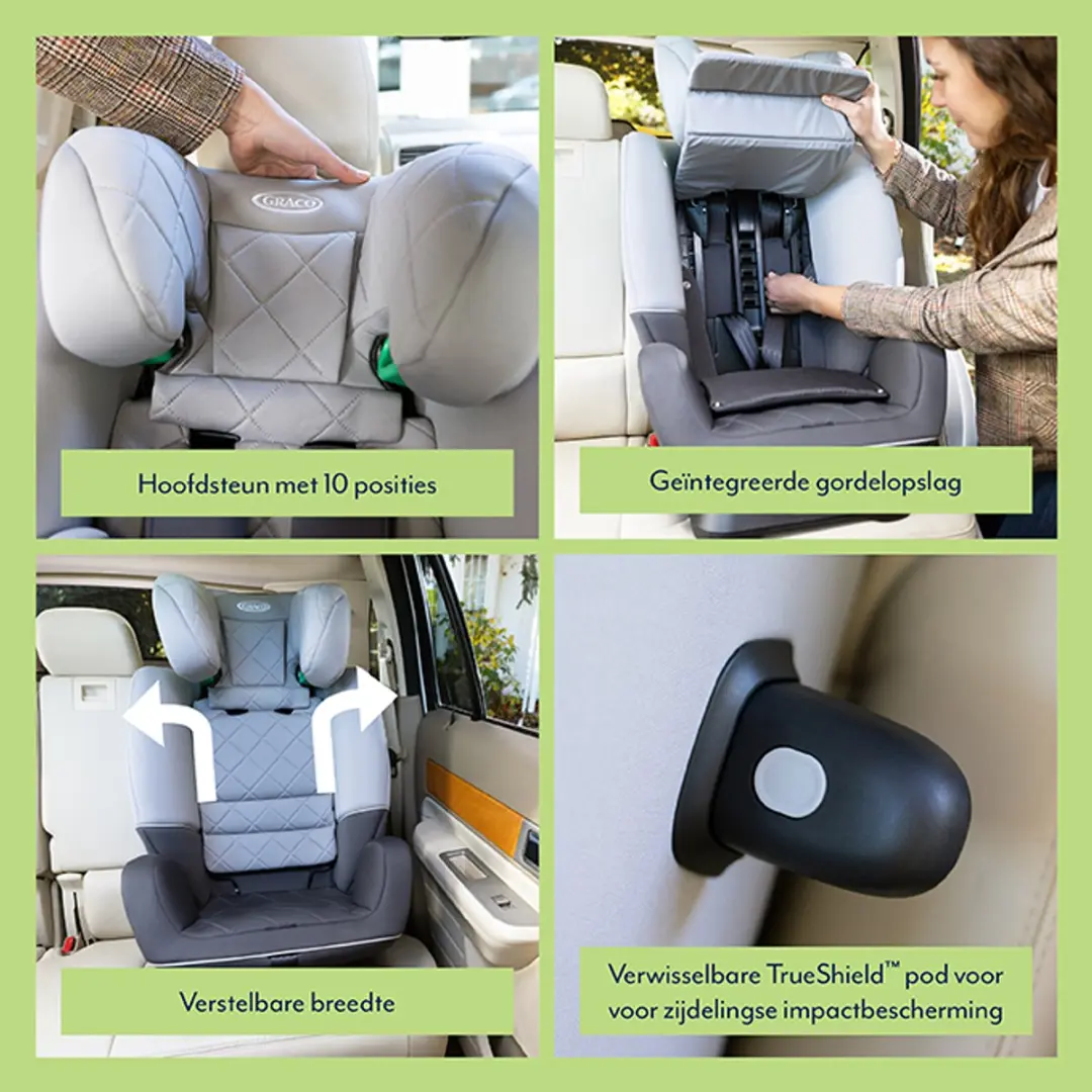Graco SlimFit R129 Autostoel 40-145cm - Iron - afbeelding 6 van 6