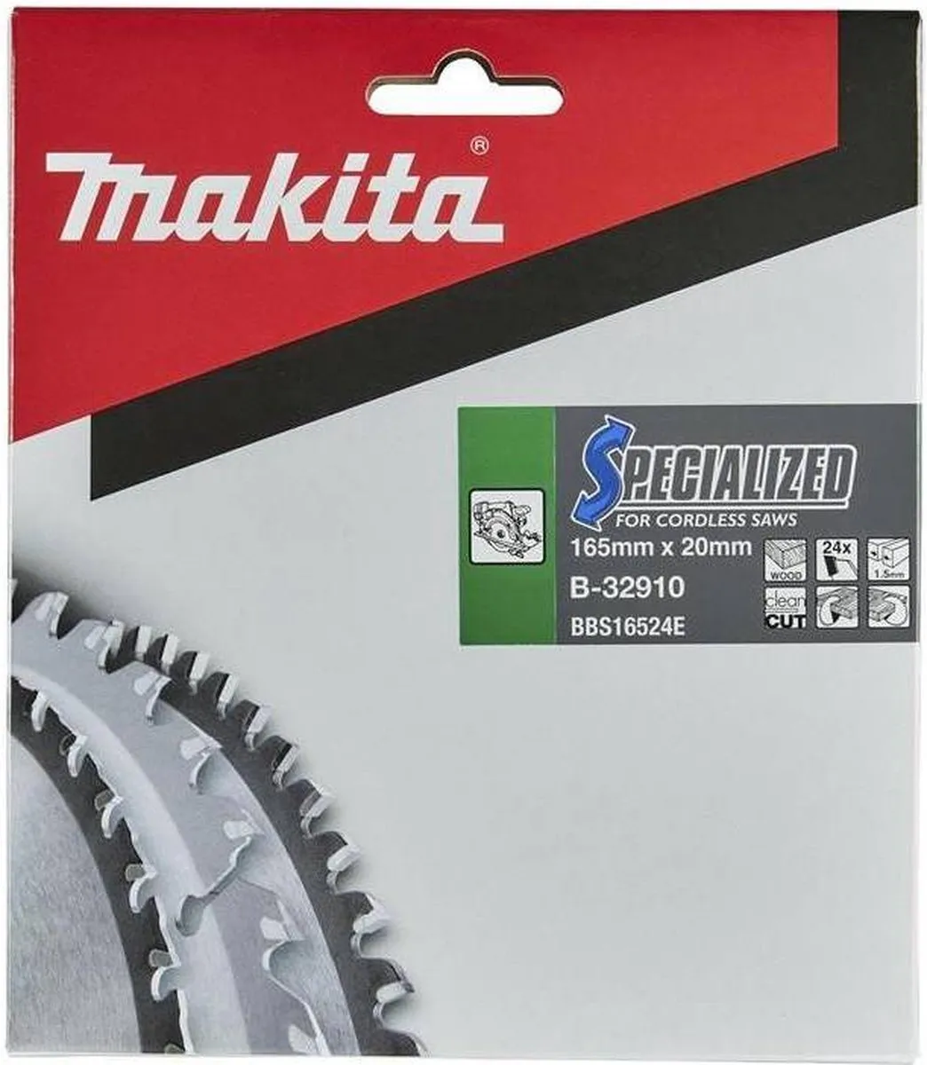 Makita Cirkelzaagblad B-32910 - Ø165mm 24T