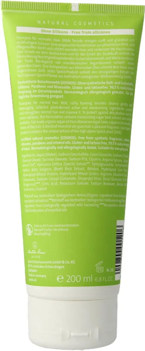 Speick Shampoo Glans & Vol 200ml