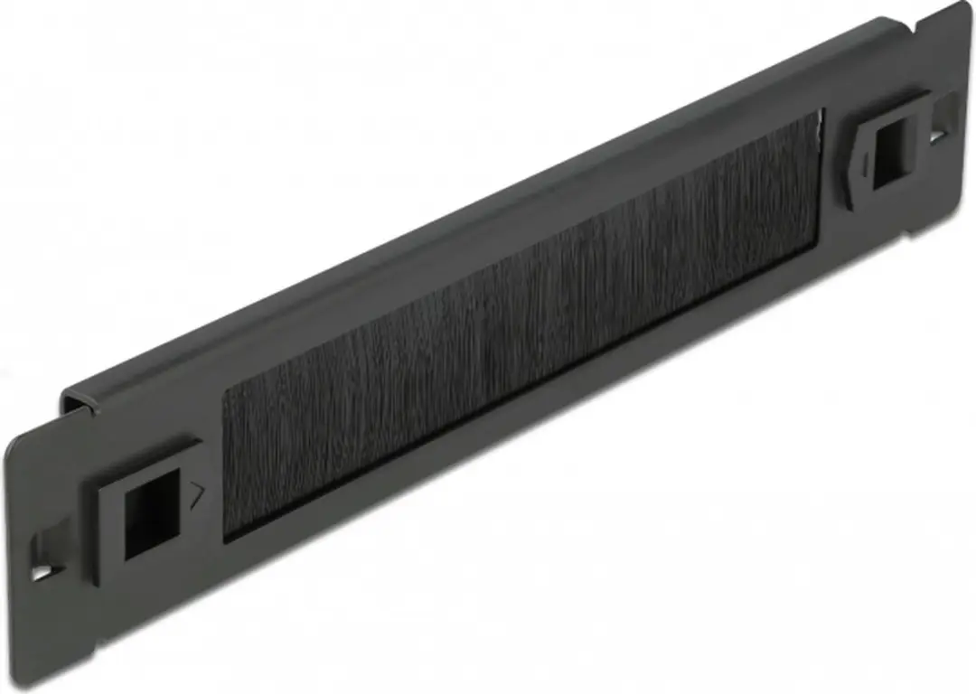 Delock 10 inch Doorvoerpaneel 1U - Zwart