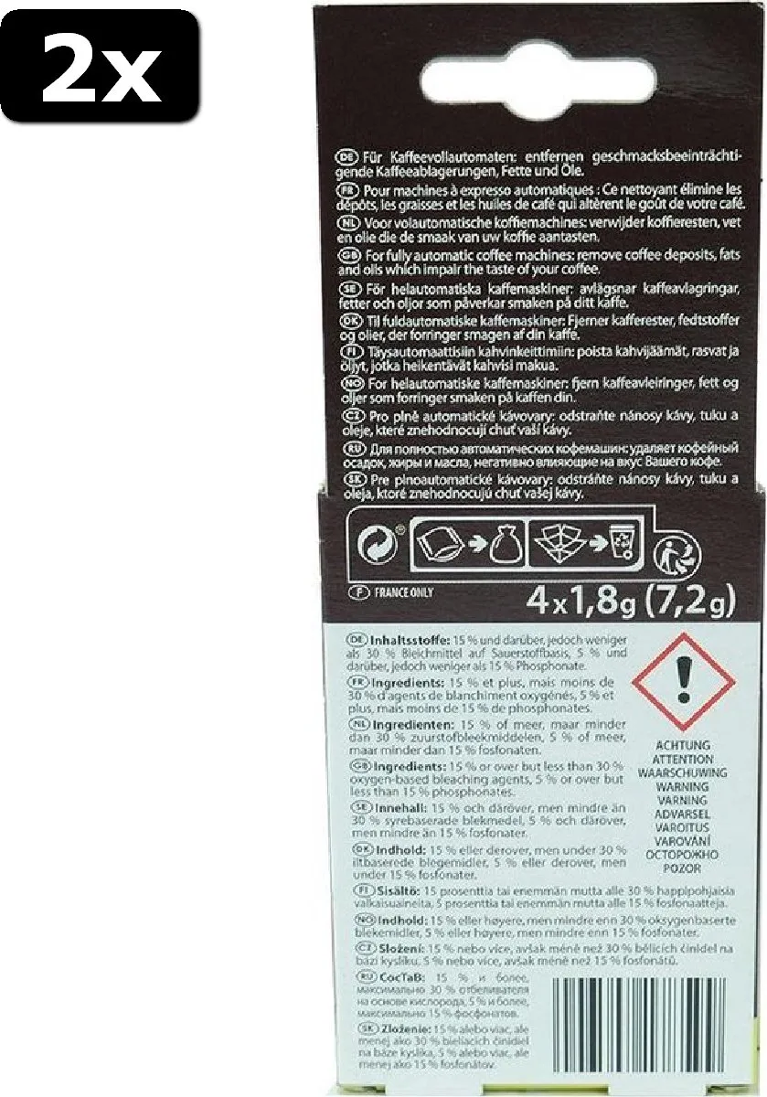 Melitta Perfect Clean Espresso Reiniger 20 Stuks - 6747183