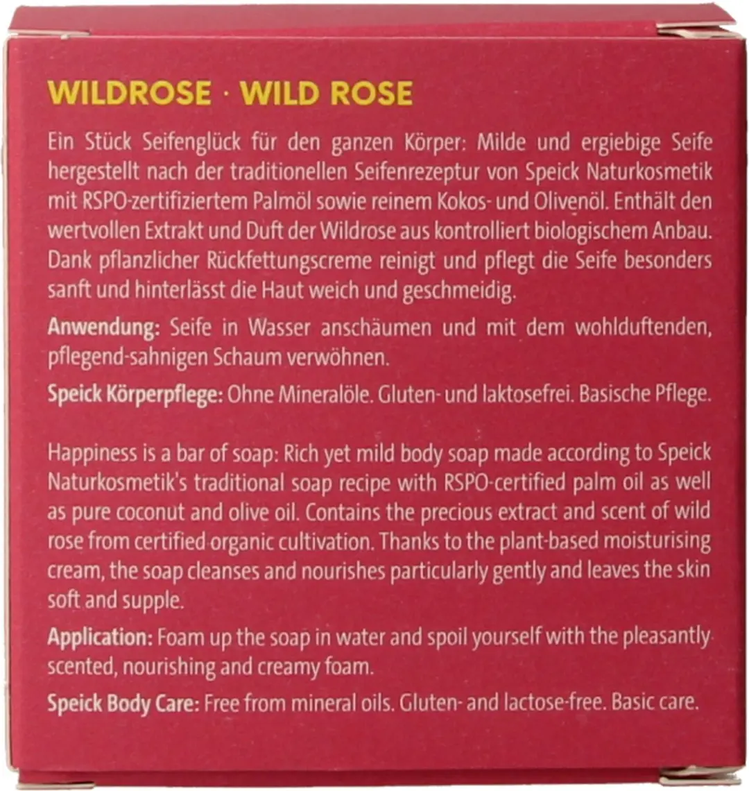 Speick Wilde Roos Zeep 100ml