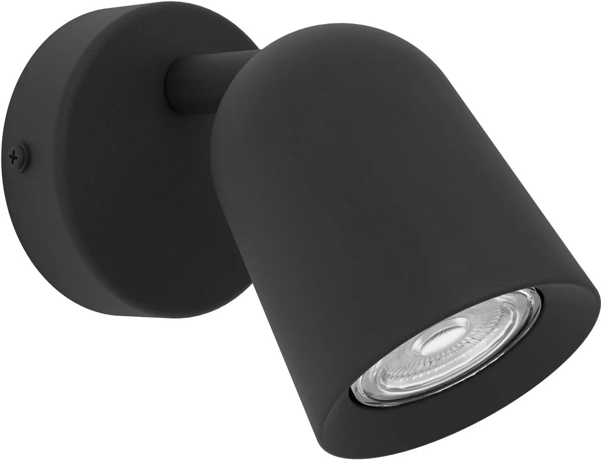 Eglo Camaldoli Spot GU10 - 10W - Zwart - Kantelbaar