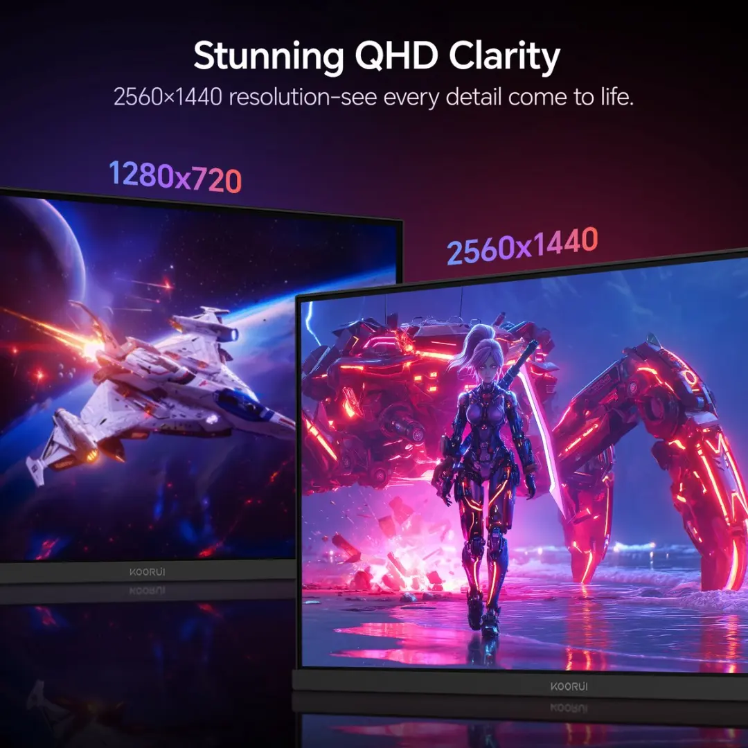 Koorui G2721E Gaming Monitor 27" - 320Hz QHD IPS - Zwart