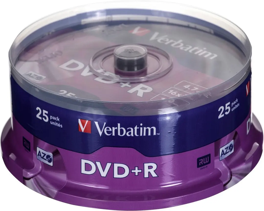 Verbatim 43500 DVD+R Matt Silver - 25 Stuks