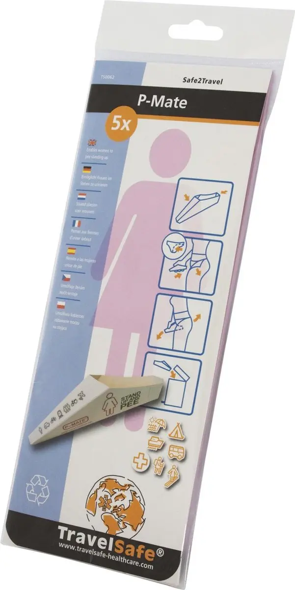 Travelsafe P-Mate - 5 Stuks Wit