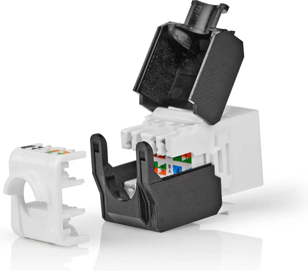 Nedis Keystone CAT6a RJ45 - Zwart