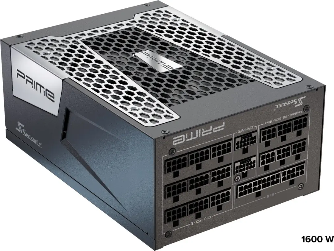 Seasonic PRIME PX-1600 SSR-1600PD2 Voeding - 1600W - Zwart
