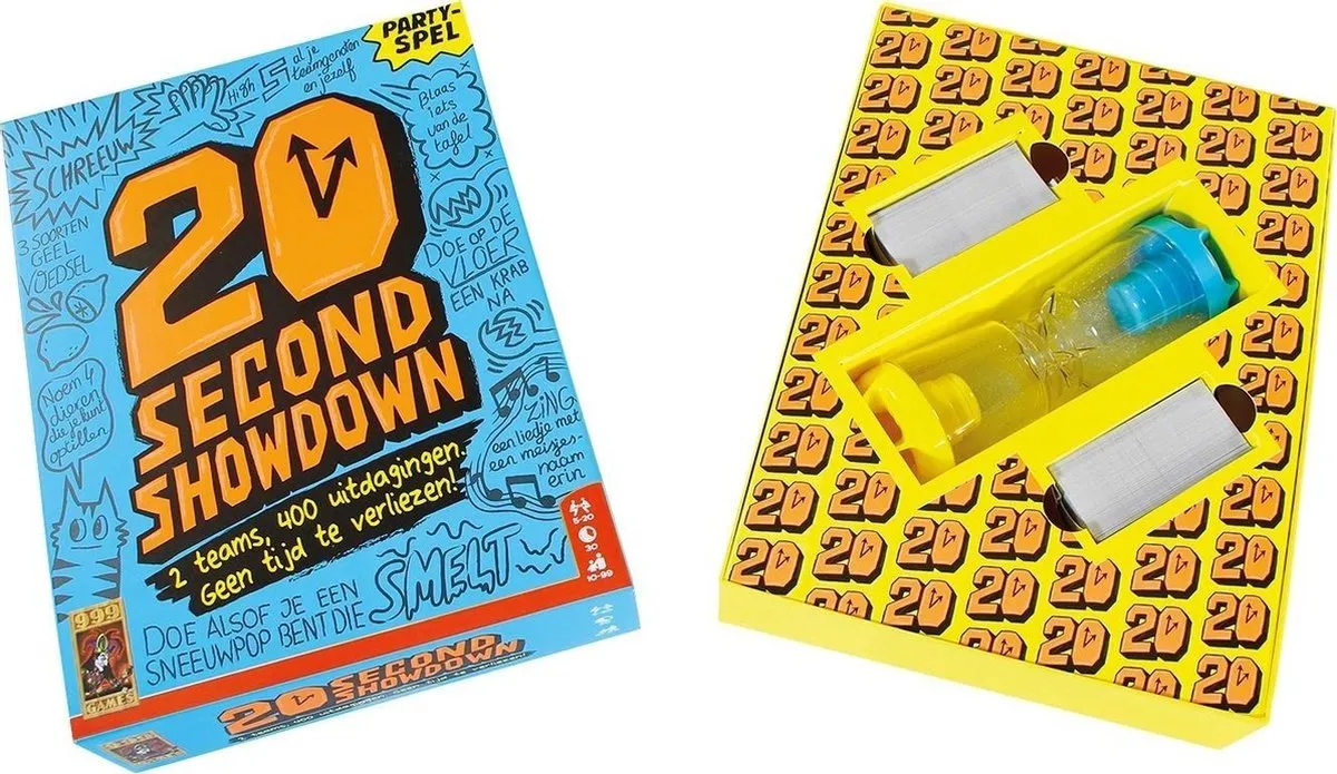 999 Games 20 Second Showdown Partyspel - 200 Kaarten