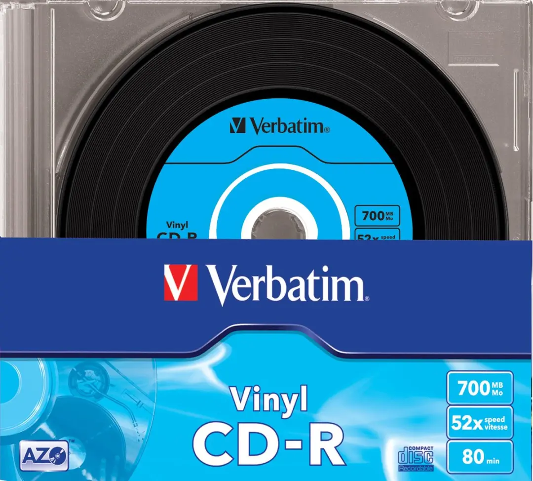 Verbatim CD-R AZO 700MB - 40 Stuks (10x4) - Vinyl Look