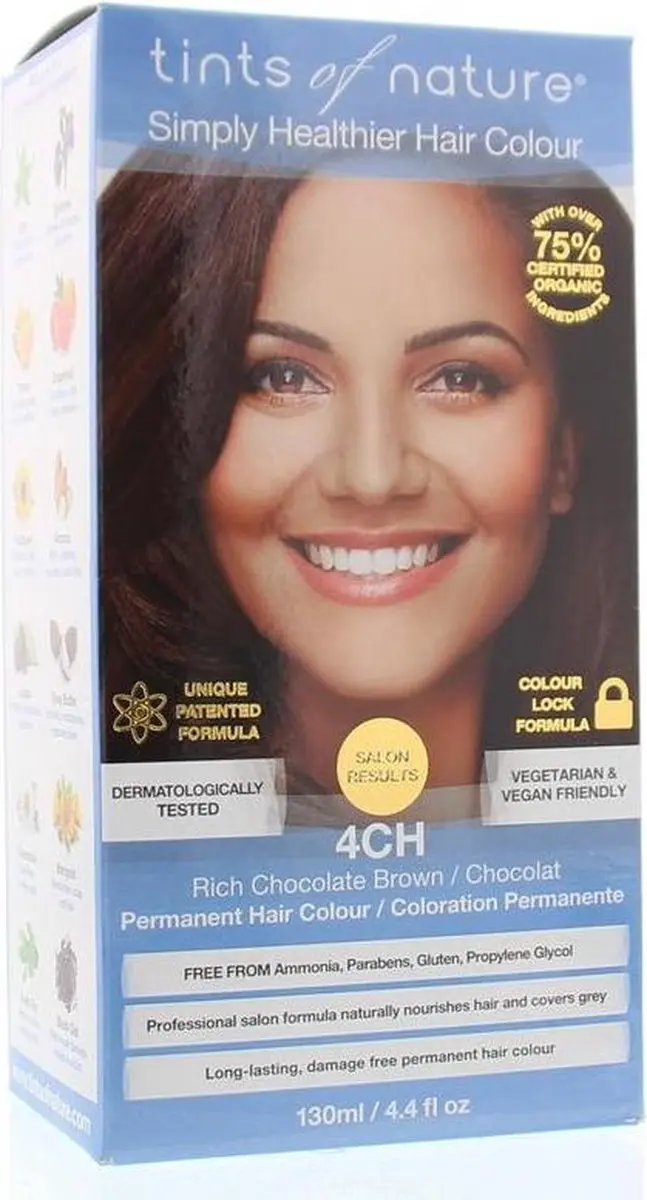 Tints Of Nature 4Ch Chocolade Permanent Haarkleur 130ml