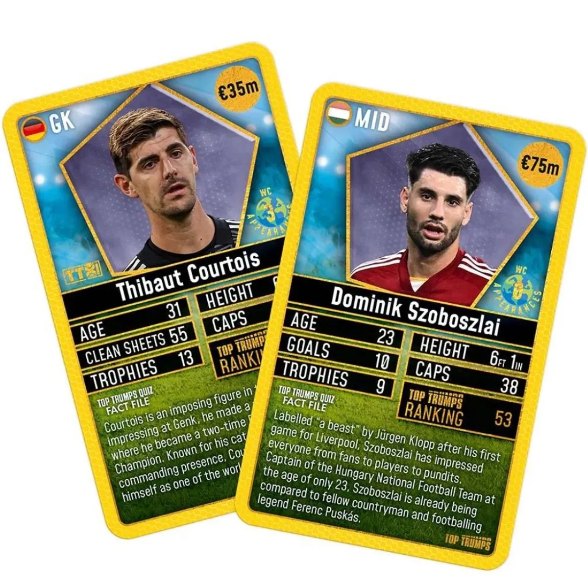 Winning Moves Top Trumps World Football Stars Top 200 - Pack 2/6 - Kaartspel