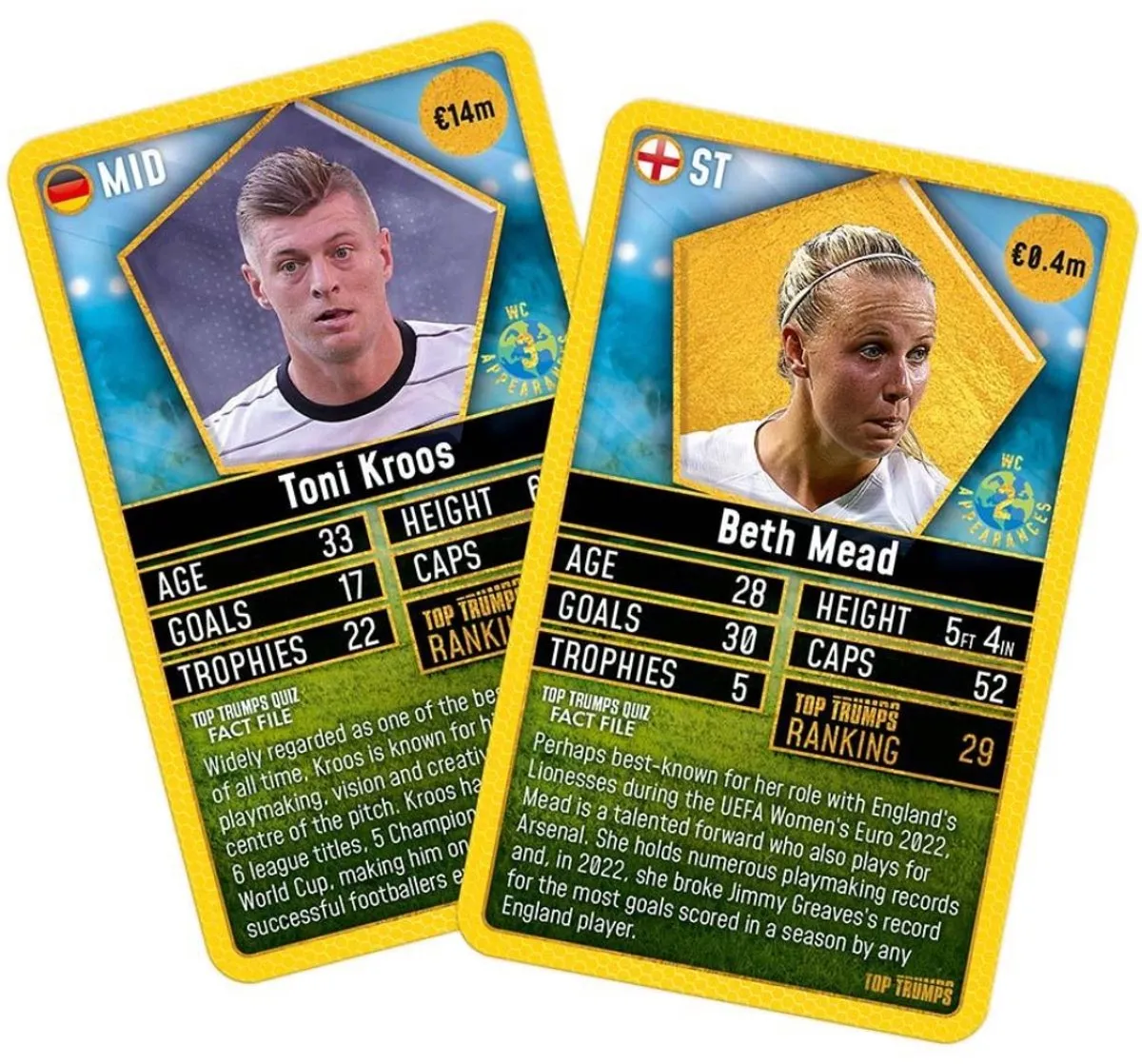Winning Moves Top Trumps World Football Stars Top 200 - Pack 2/6 - Kaartspel