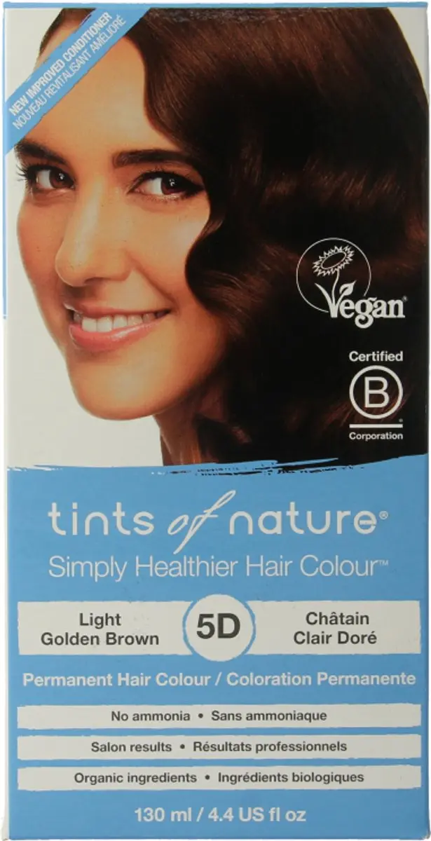 Tints Of Nature 5D Licht Goudbruin Permanent Haarverf 130ml