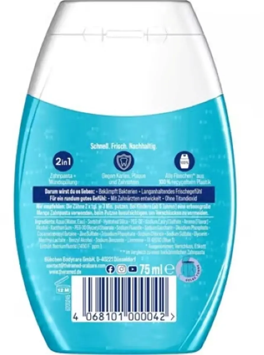 Theramed 2in1 Tandpasta Original Fresh 75ml