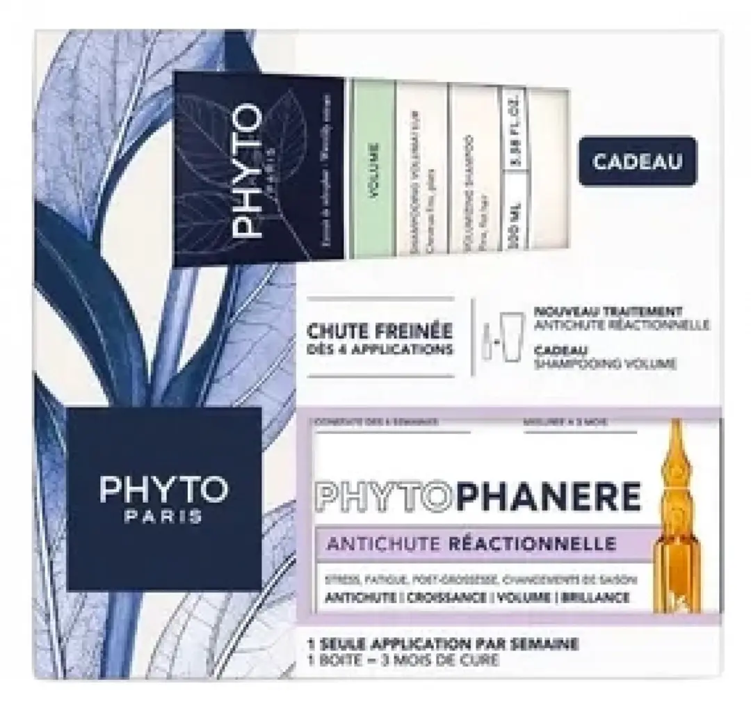 Phyto Phytophanère Anti-Haaruitval 12x5ml + Volume Shampoo 100ml