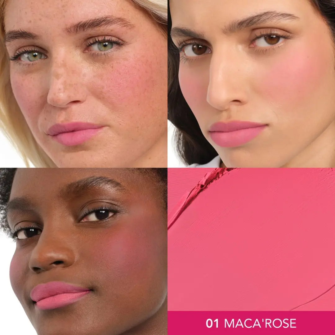 Bourjois Macaron Melt Lip & Cheek Flush 001 Macarose - 3x5g