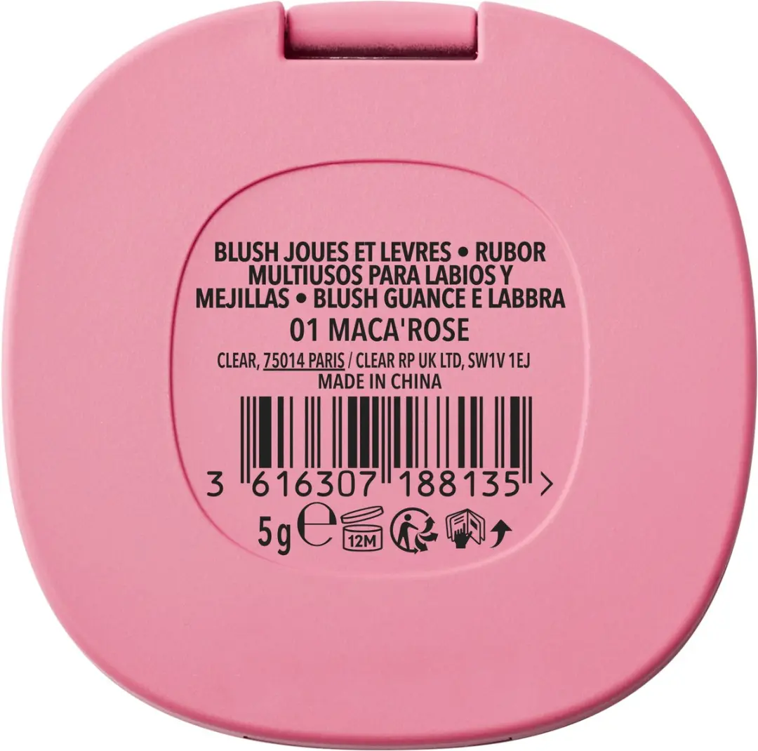 Bourjois Macaron Melt Lip & Cheek Flush 001 Macarose - 3x5g