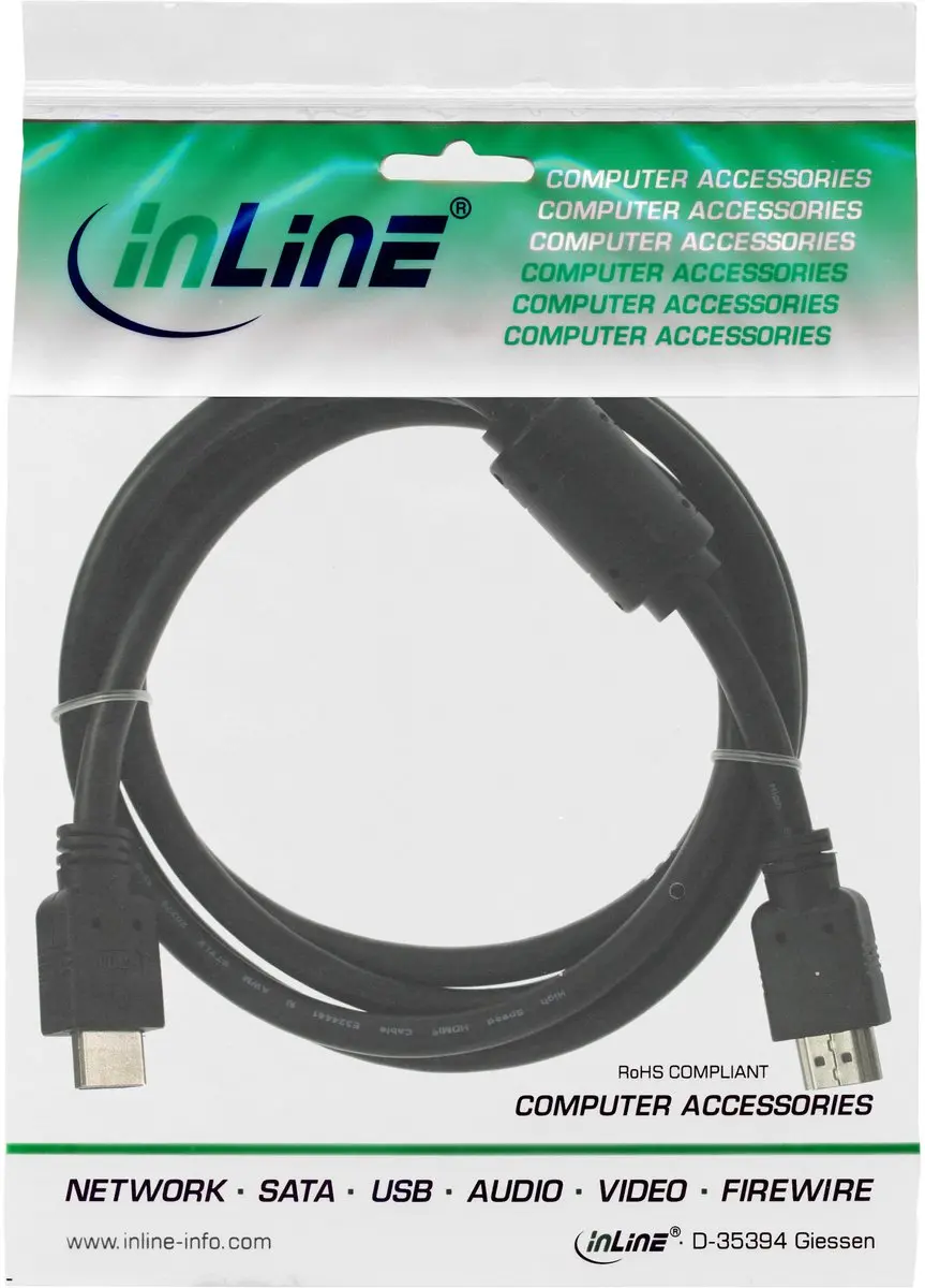 InLine HDMI High Speed Kabel 5m - M/M - Zwart
