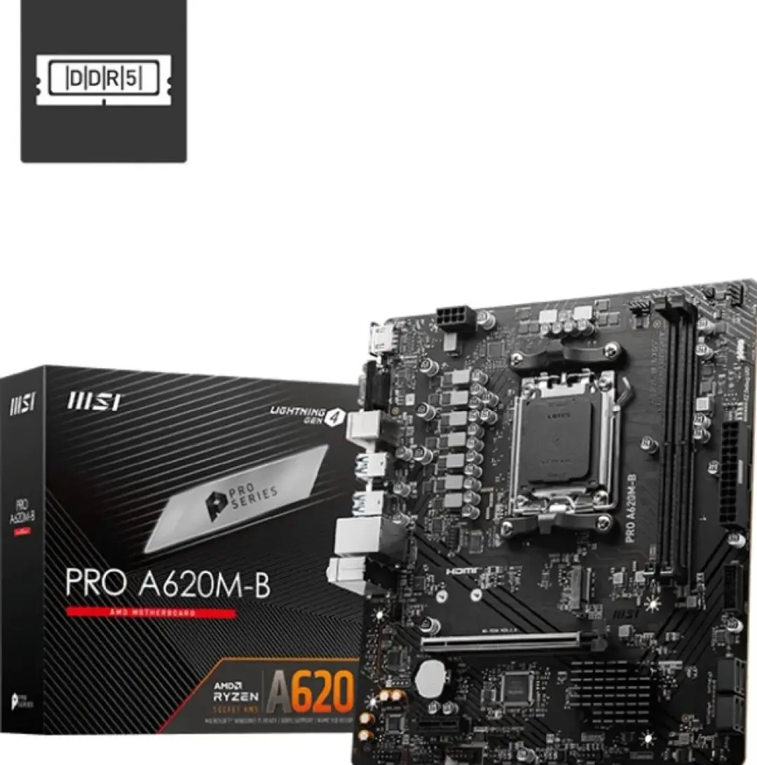 MSI PRO A620M-B AM5 Micro-ATX Moederbord - afbeelding 6 van 6